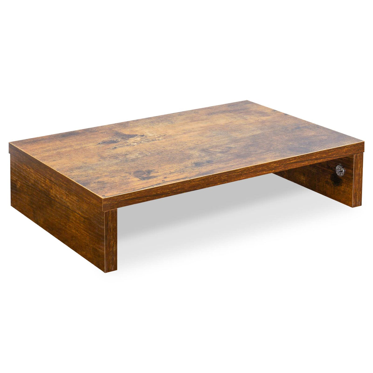 TEAMIX Wood Monitor Stand Riser for Desk - 14.2 inch, Small Laptop Stand