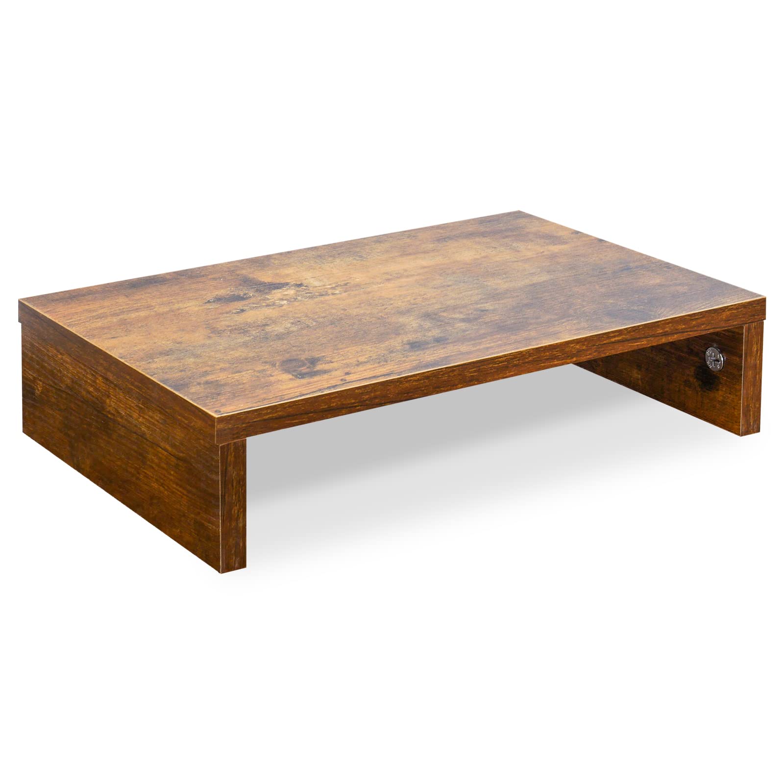 TEAMIX Wood Monitor Stand Riser for Desk - 14.2 inch, Small Laptop Stand