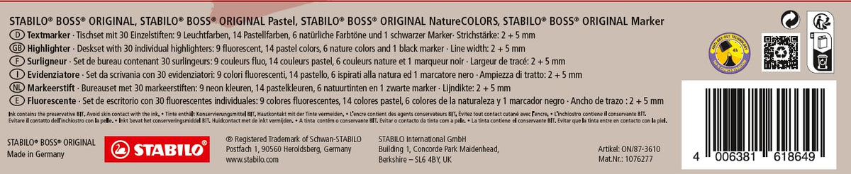STABILO BOSS ORIGINAL - Highlighter