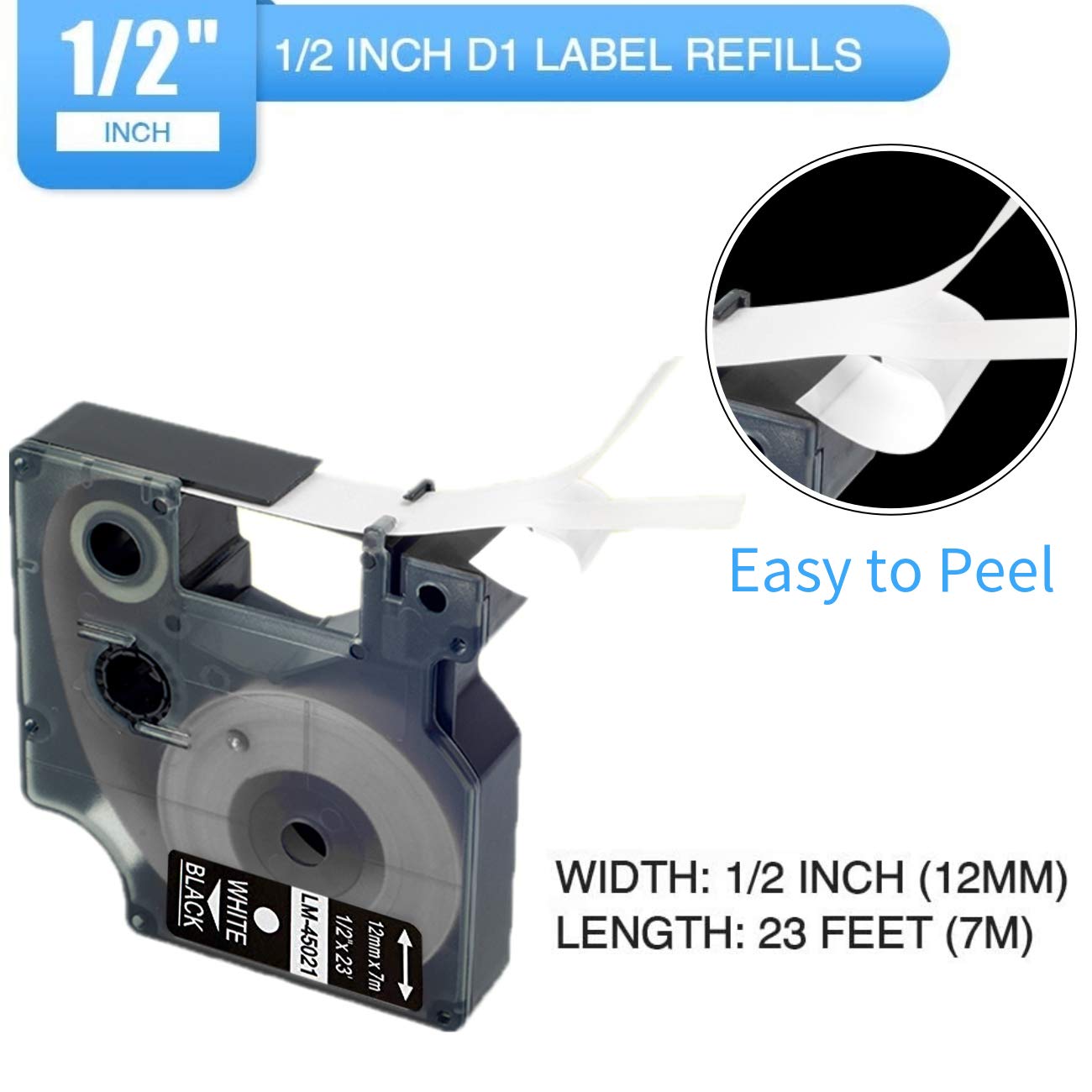 Compatible DYMO D1 45013 45010 45017 45018 45019 45021 45022 45023 Label Maker Tape for DYMO 160
