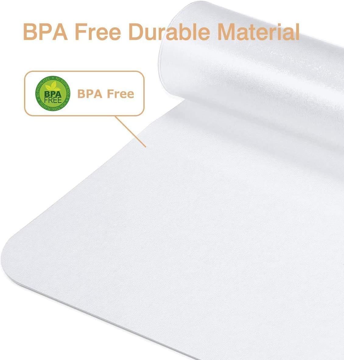 NATRKE Clear Desk Mat Pad, 27.6"x15.7" Large Transparent Computer Desk Mat Plastic Desktop