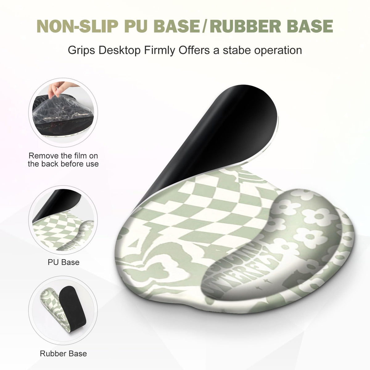 Large Desk Mat, Beige Gaming Mouse Pad, Desk Pad Protector, XXL Mousepad + Keyboard Wrist