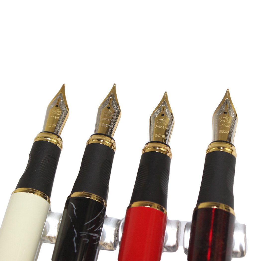 Gullor 4 PCS in Set 450 Fountain Pen in 4 Colors (Bright Colors) with Pen Pouch