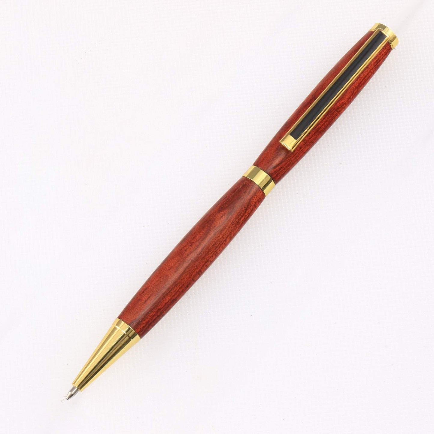 Legacy Woodturning Slimline Pen Kit - 10 Pack Variety, Gold, Black Chrome, Chrome with Black Stripe