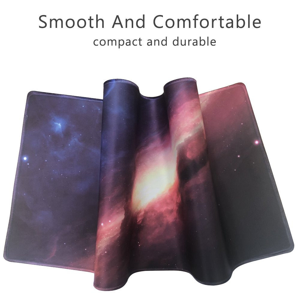 Cmhoo XXL Professional Large Mouse Pad & Computer Game Mouse Mat (35.4x15.7x0.1IN, 90x40 sky001)