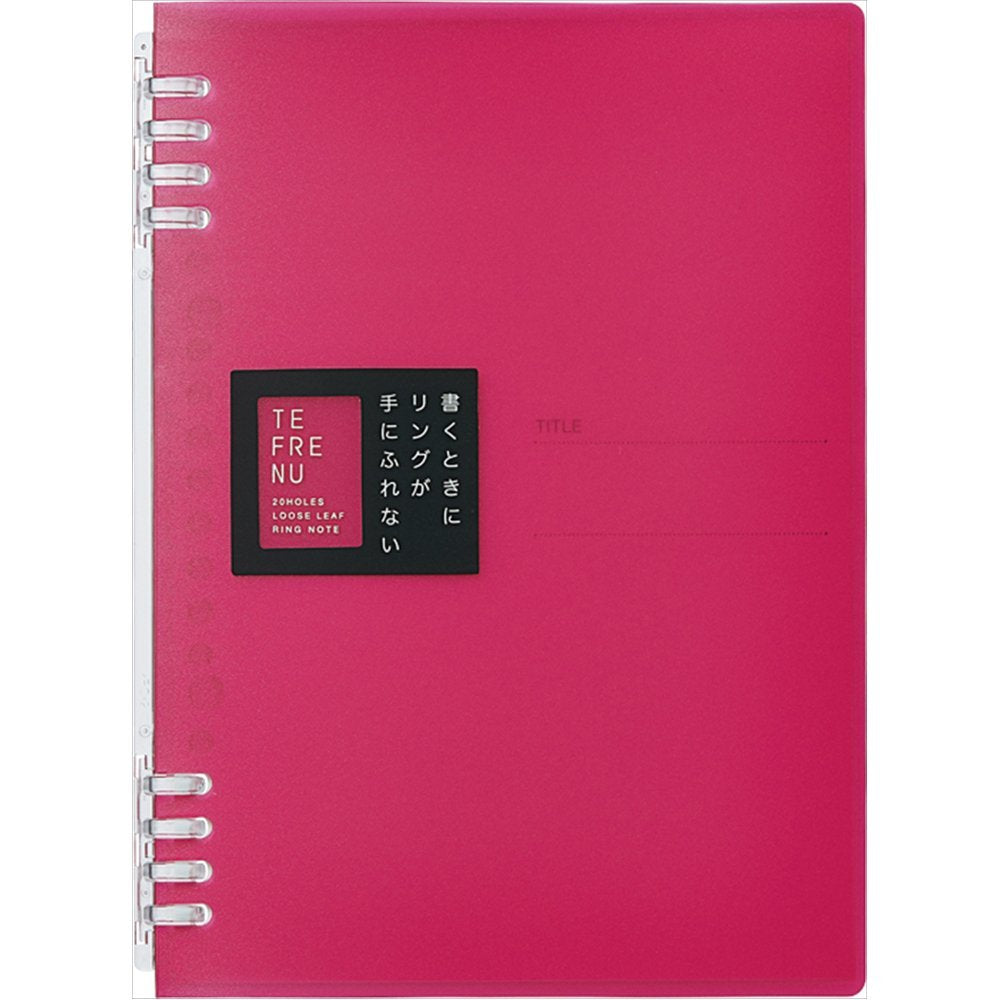 キングジム(Kingjim) King Jim 9854TTE Ring Notebook, Tefline, A5, Pink