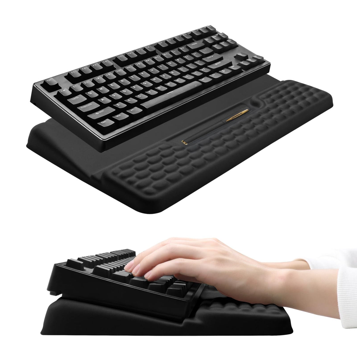 Ergonomic Keyboard Stand with Wrist Rest, Computer Wrist Support Pad
