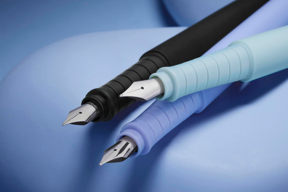 Faber-Castell Poly Pen Fountain and Ballpoint Pen Gift Set – Caribic Blue: Fountain Pen Set with