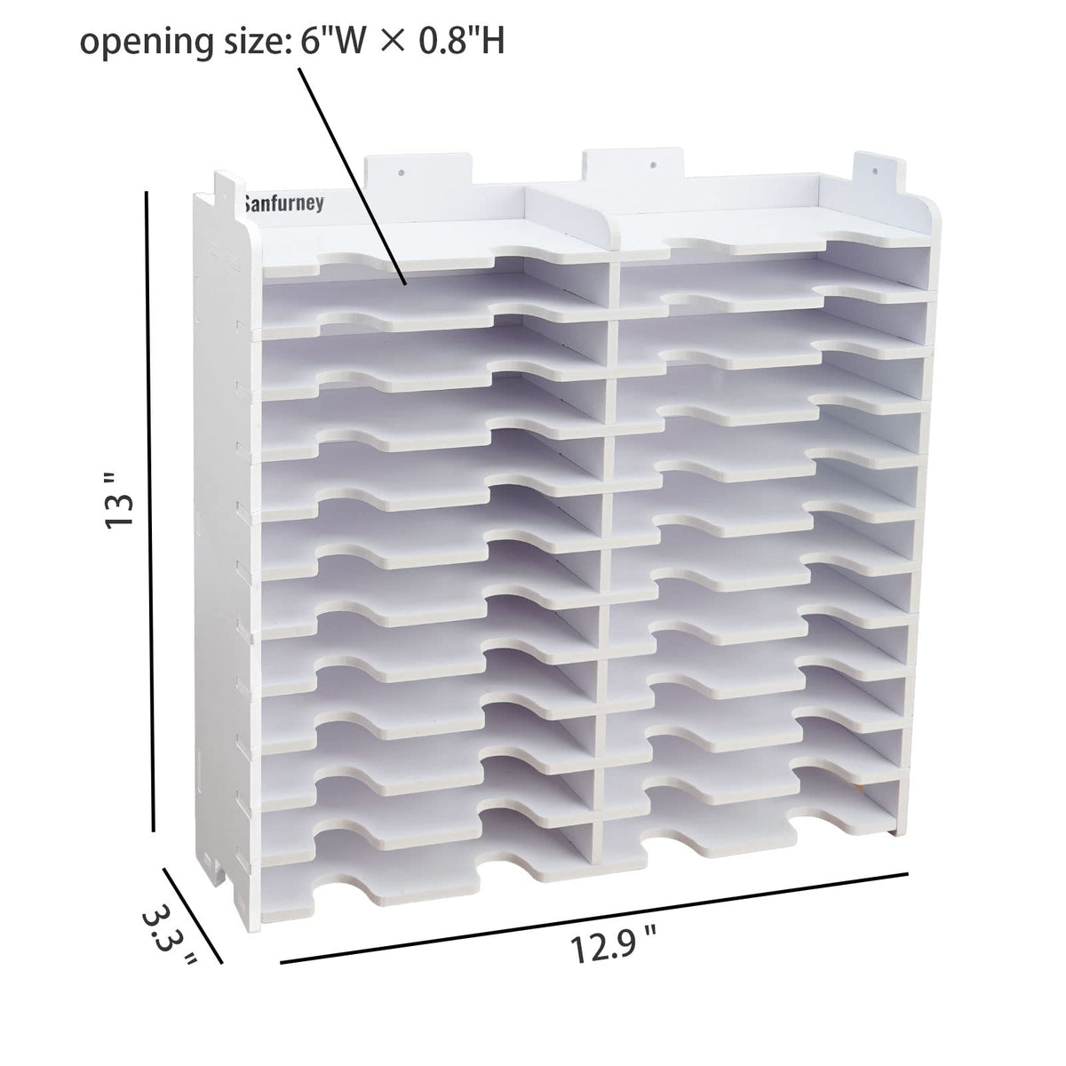SANFURNEY 24 Slots Ink Pad Storage Holder