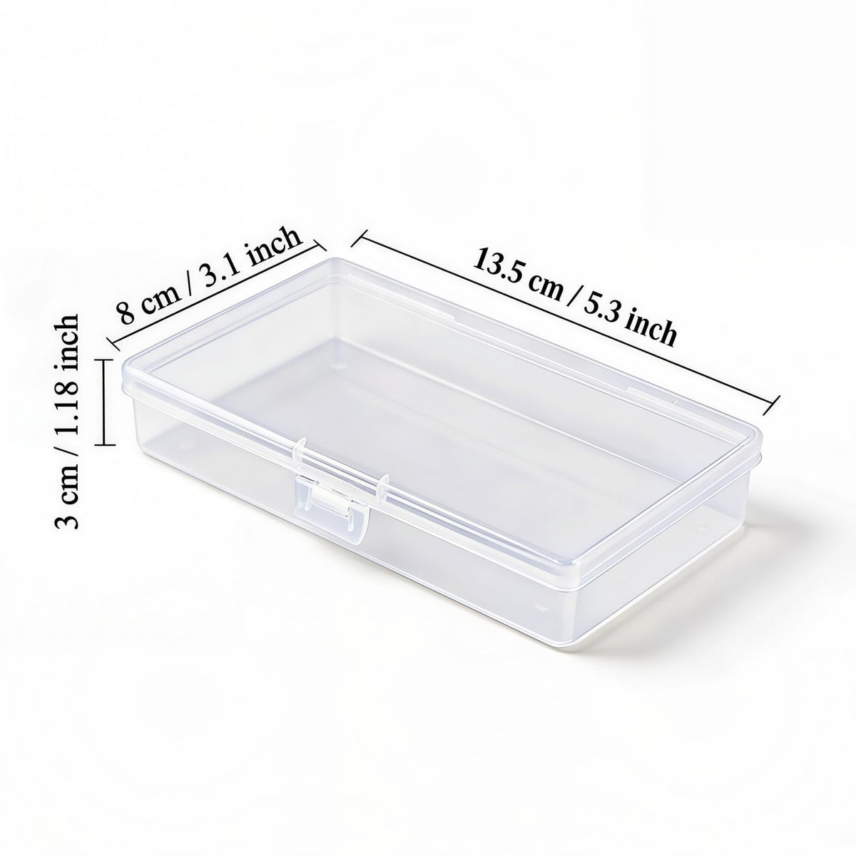 Thintinick 12 Pack Rectangular Clear Plastic Storage Containers