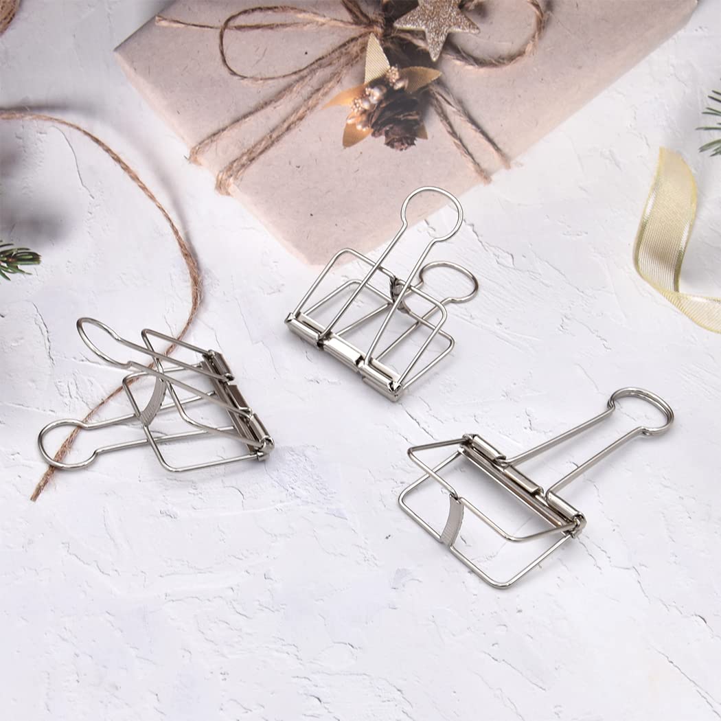 Extra Large Binder Clips 2 Inch, Big Paper Clamps Silver for Office School Supplies (15Pcs)