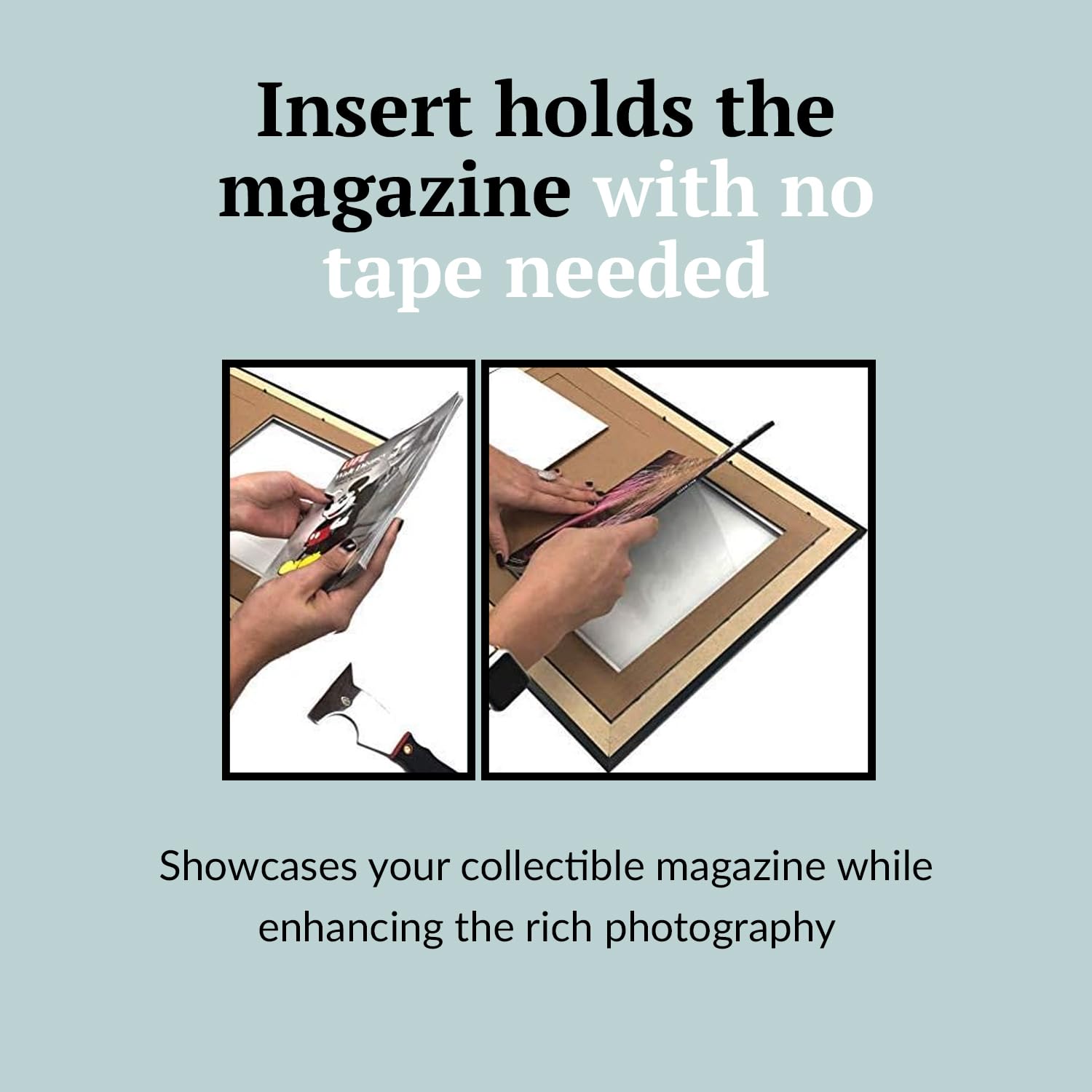 Creative Picture Frames 5.25 x 8.25 Magazine Cinema Frame with Full-Strength Glass, Holds Up To A