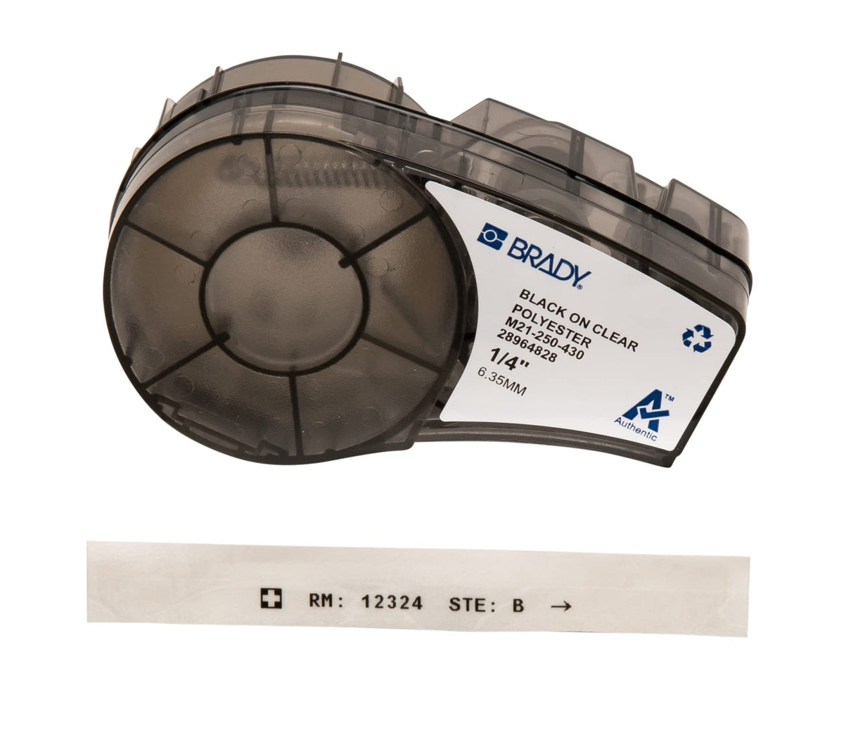 Brady Authentic (M21-250-430) Harsh Environment Polyester Label for Lab, Asset Tracking and
