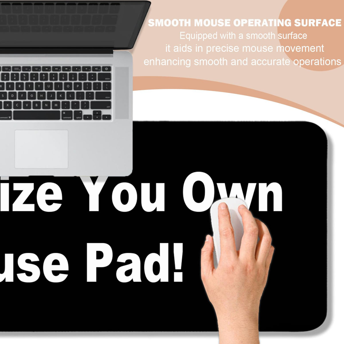AYKDTFN Custom Mouse Pad, Personalized Desk Mat for Gaming, Office & Home