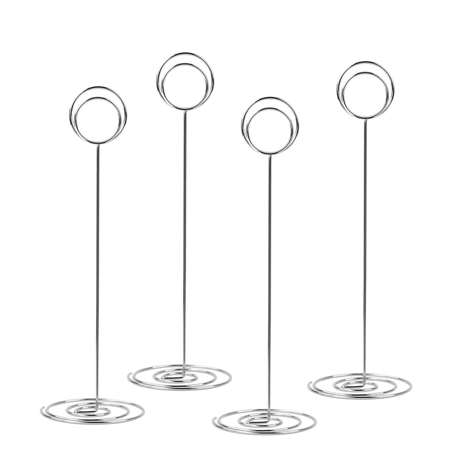 Radezon 20 Pack 8.75 inch Tall Table Number Holders Place Card Holder Table Picture Holder Wire
