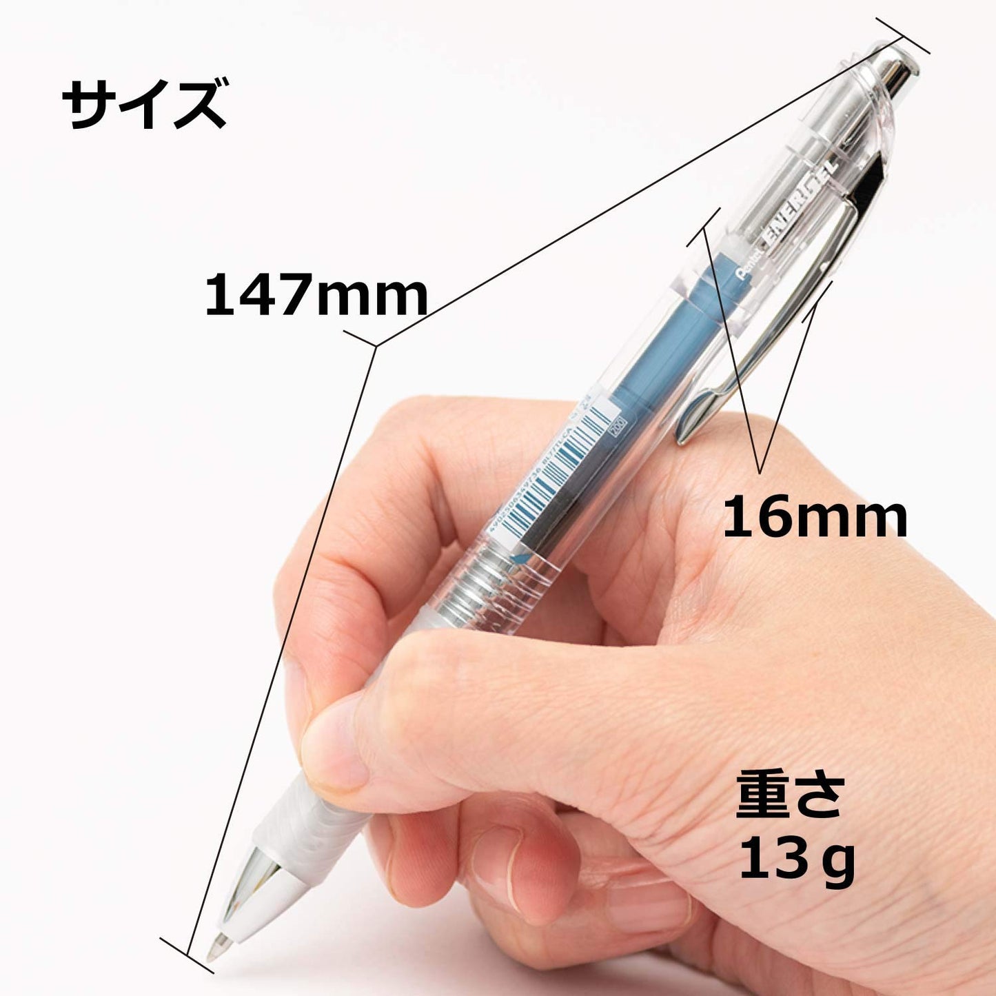 Pentel BL77TL-CA EnerGel Ink Ballpoint Pen, 0.7 Blue Black, 10 Pieces