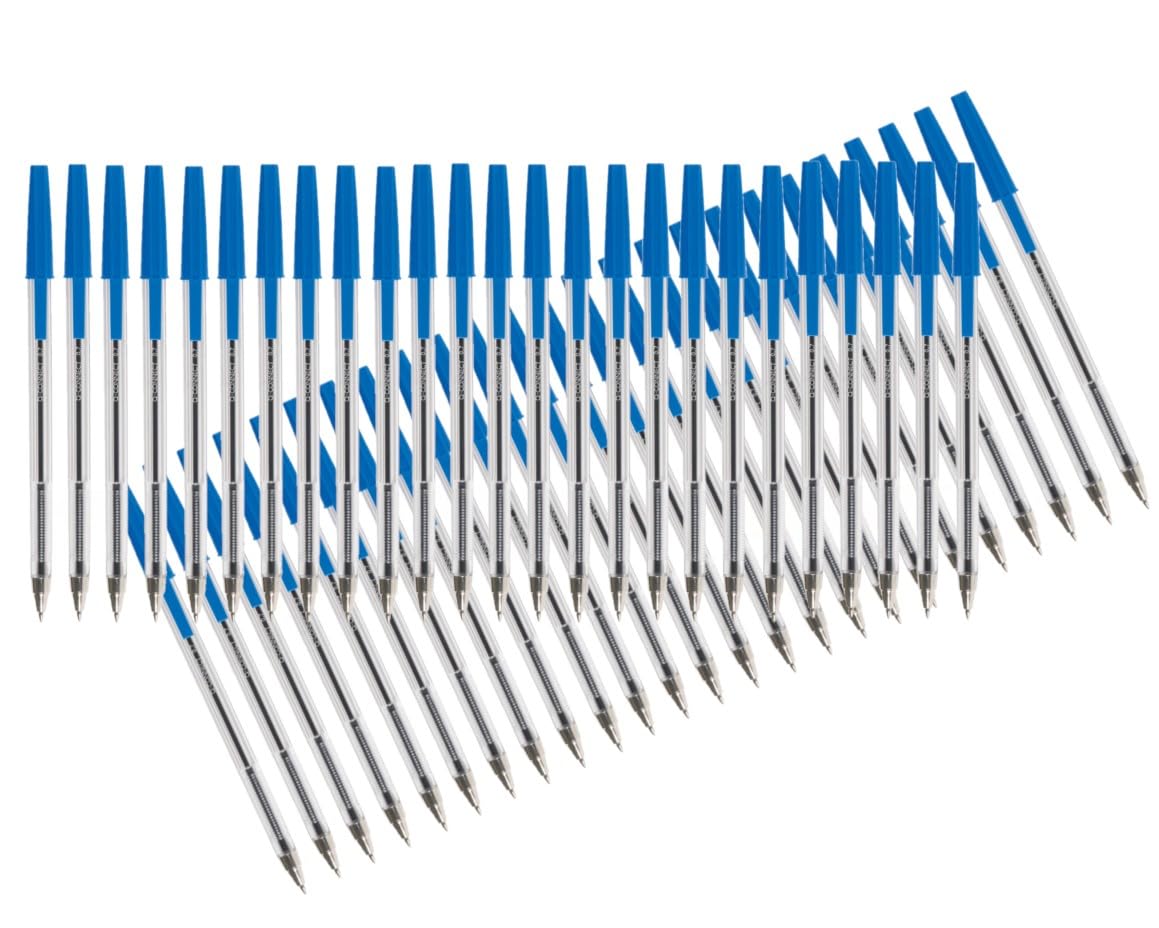 Q-Connect Medium Blue Ballpoint Pen (Pack of 50) KF26039