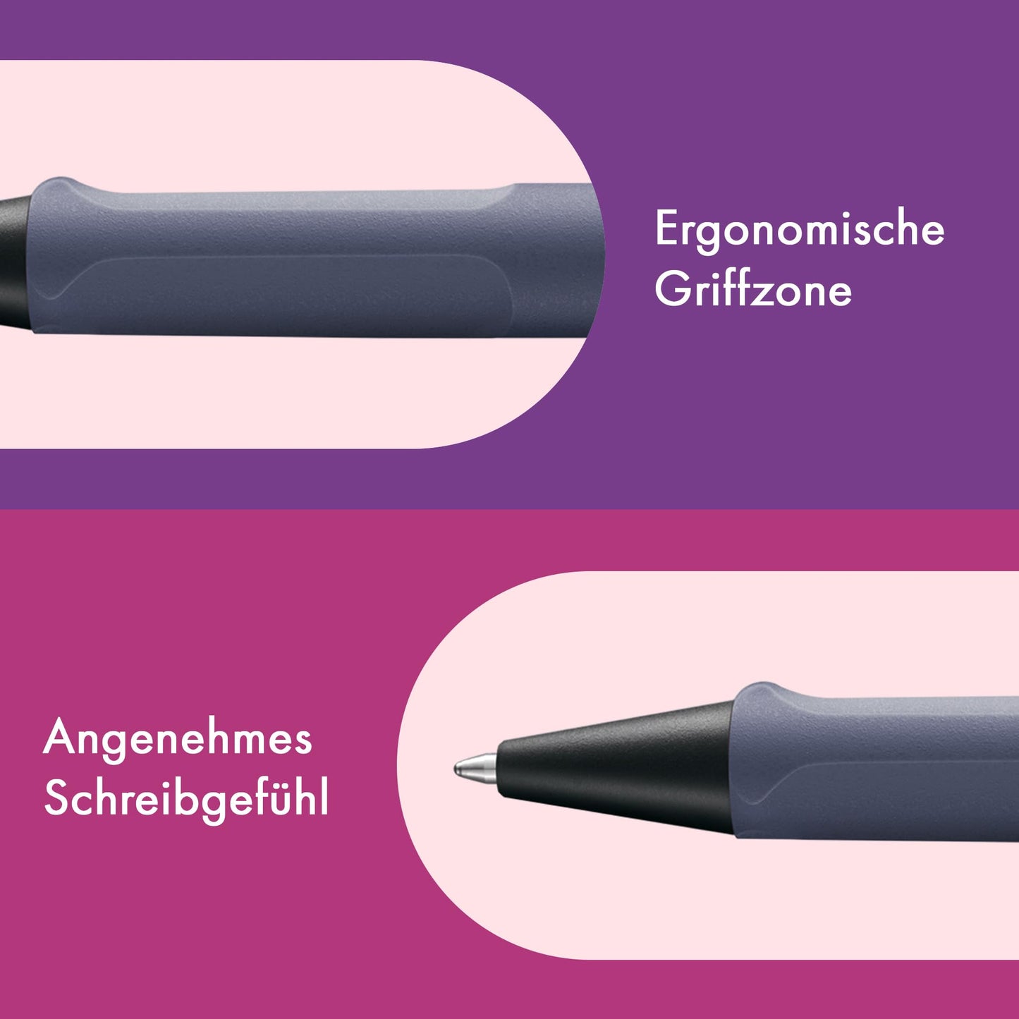 Lamy safari pink cliff - Ballpoint Pen with ergonomic grip & line width M - for pleasant long