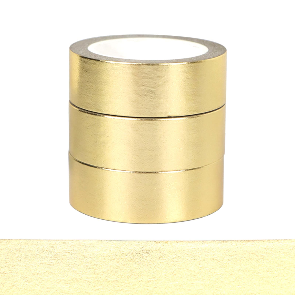 NatSumeBasics 3 Gold Foil Washi Tape Metallic Masking Craft Tapes