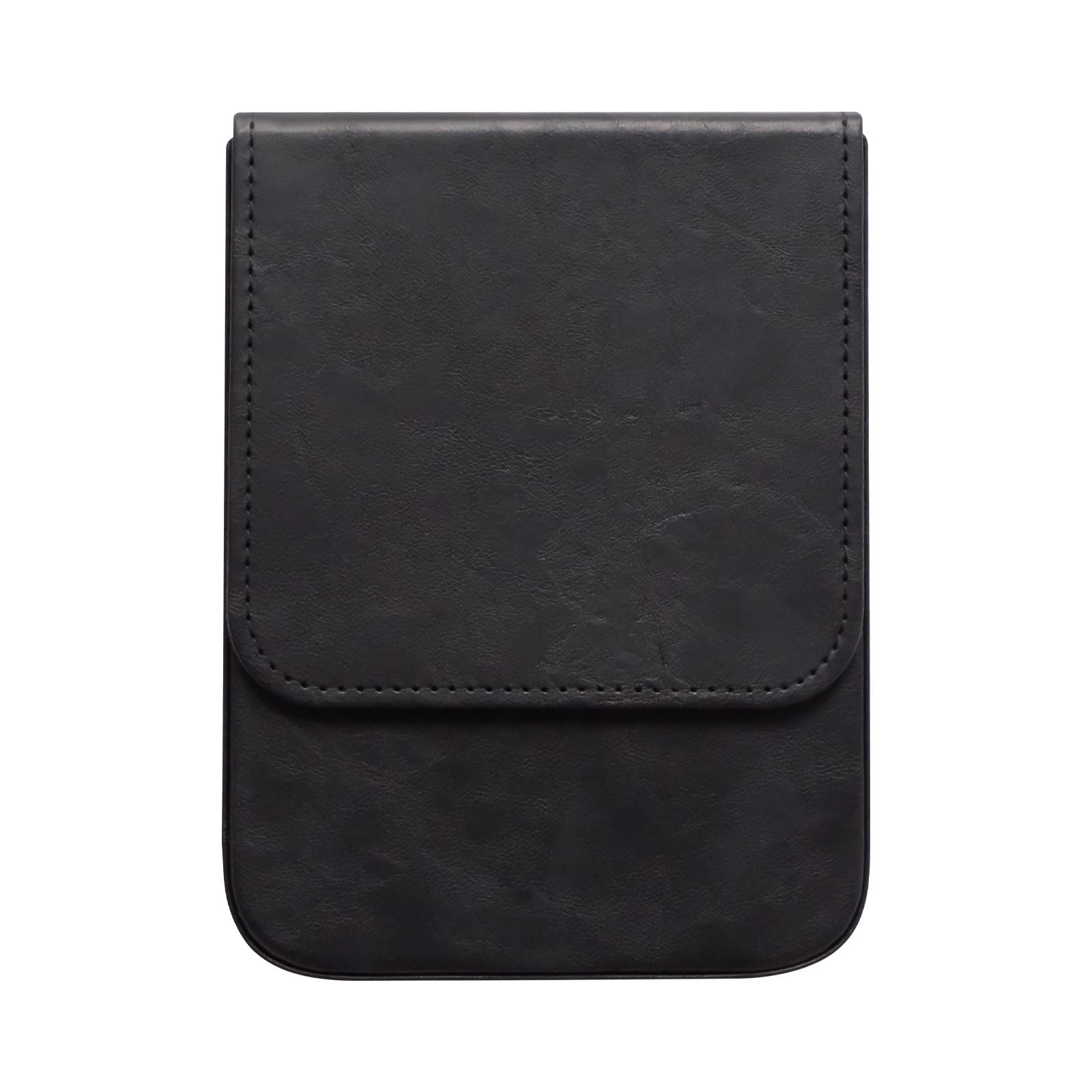 MIVLXLX 6 Slot Fountain Pen Case, Handmade Magnetic,Christmas Gift (black)