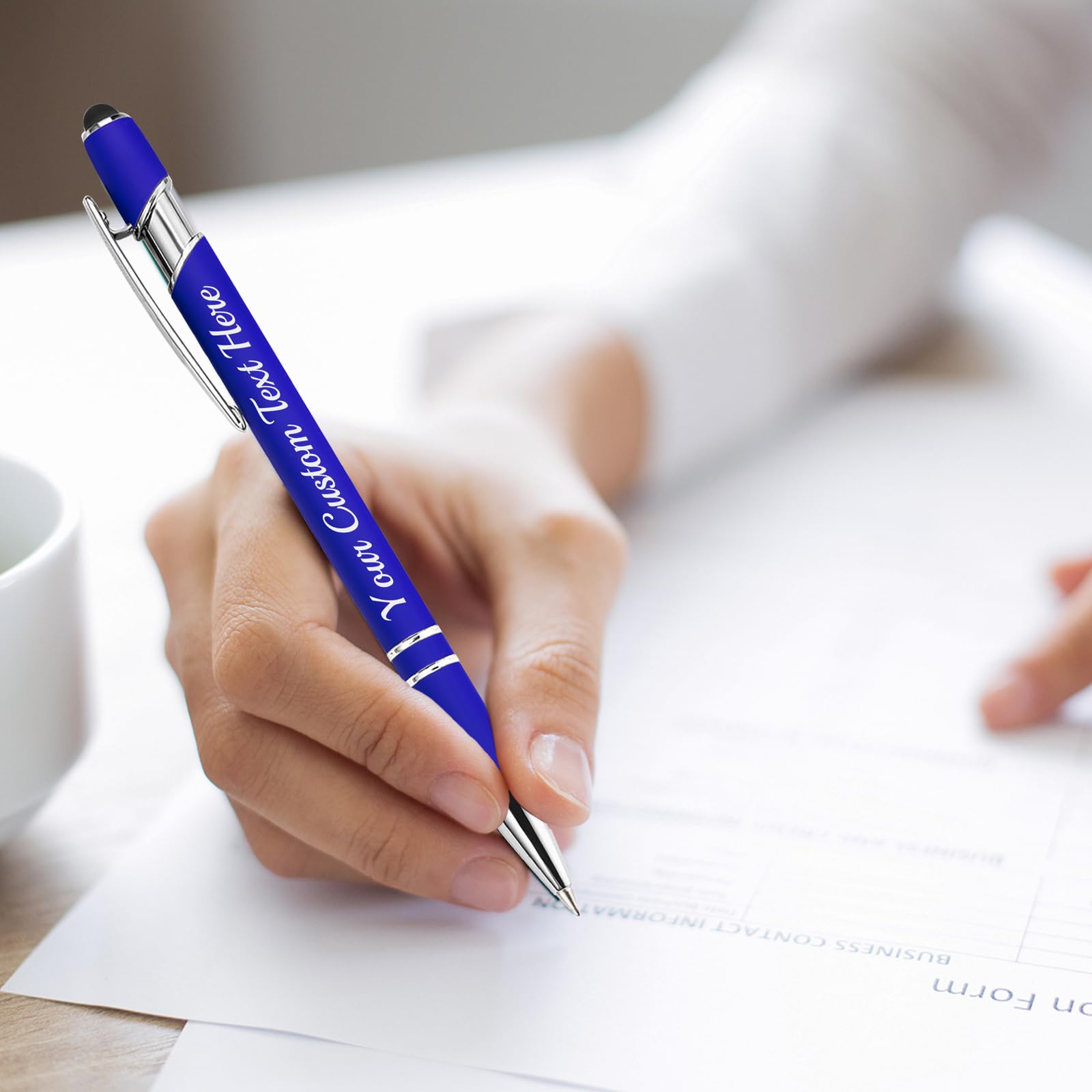 MaWeeTn Personalized Pens with Name, Custom Pen Customized, 0.5 mm Engraved Ballpoint Pens Bulk