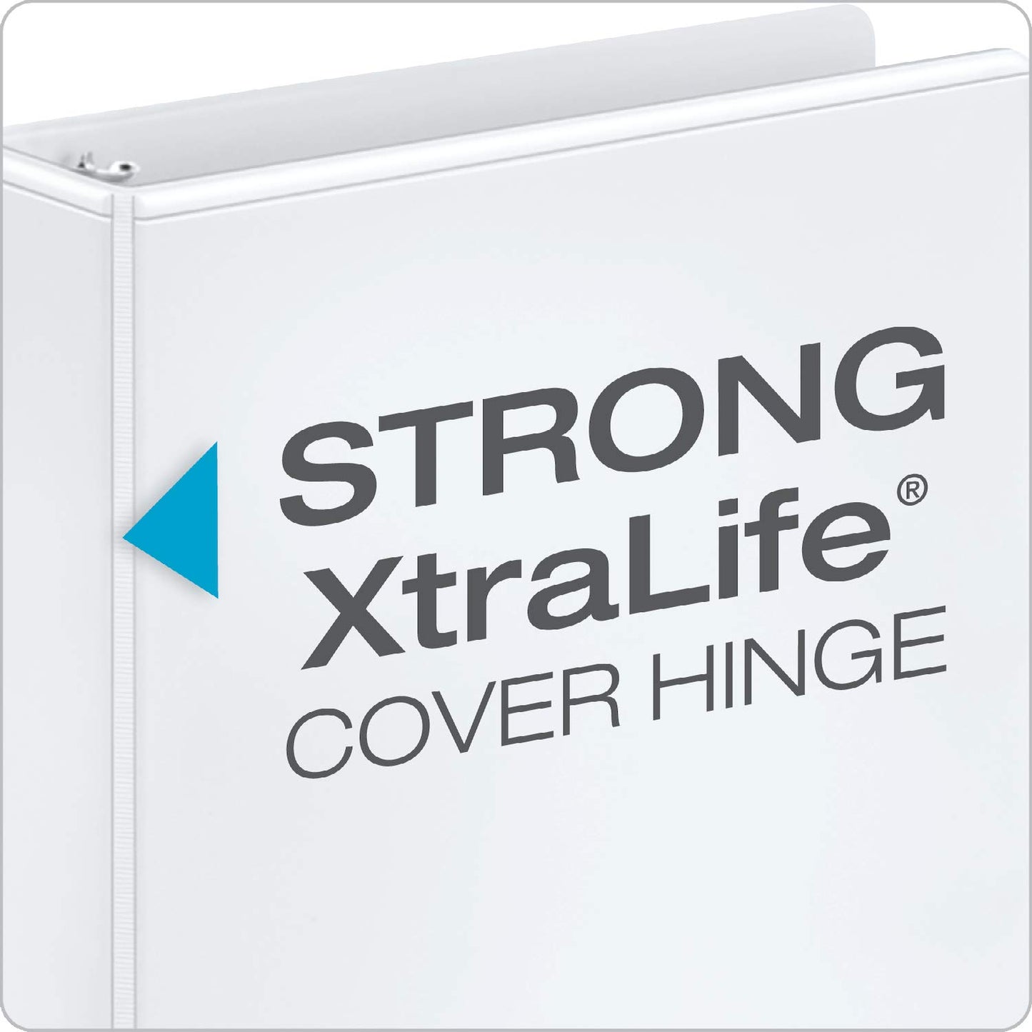 Cardinal 2 Inch 3 Ring Binders, White, 4 Pack, Round Ring Binder, Holds 475 Sheets, PVC Free
