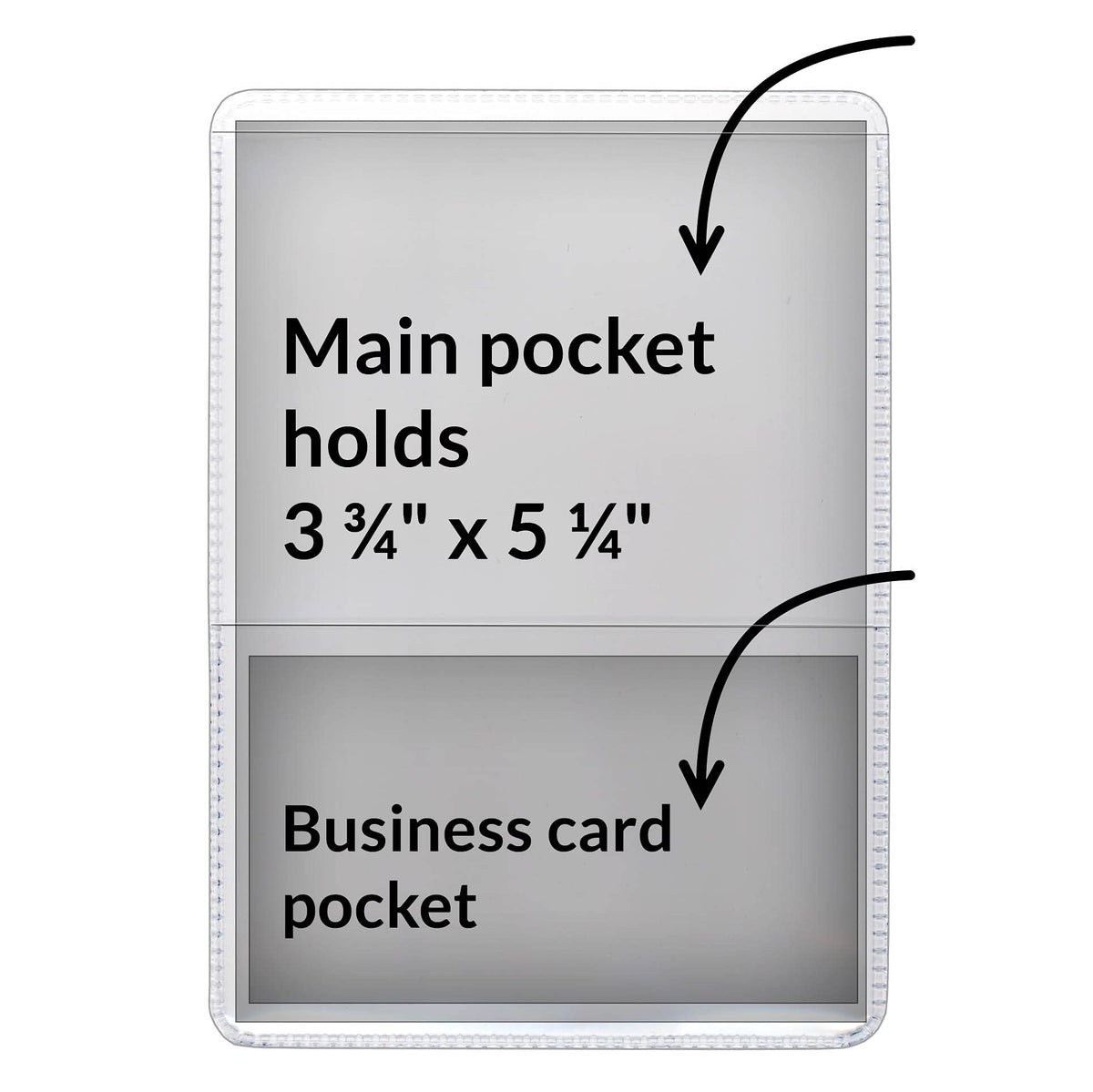 StoreSMART® - Clear-Back Auto Insurance & ID Card Holders - 10 Pack - RFS20-C10