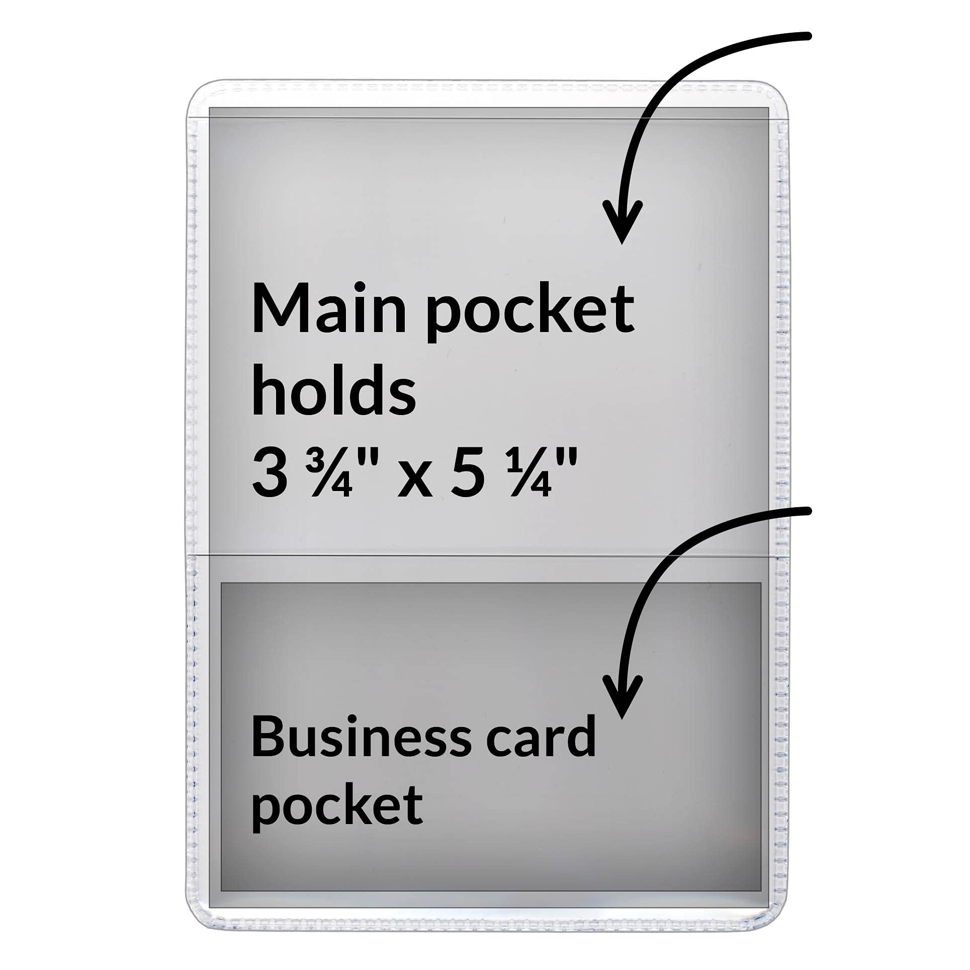 StoreSMART® - Clear-Back Auto Insurance & ID Card Holders - 20 Pack - RFS20-C20