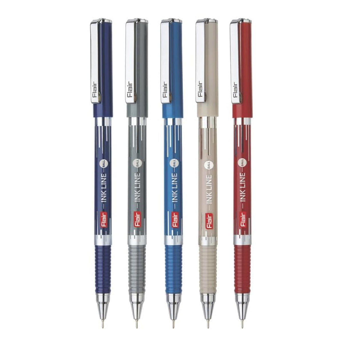 FLAIR Inkline Ball Pen Box Pack | Lightweight & Attractive Body Colors | Comfortable Handling