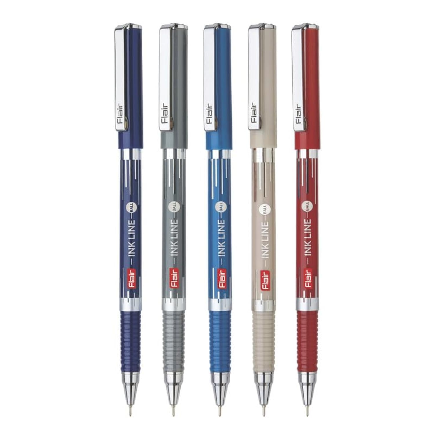 FLAIR Inkline Ball Pen Box Pack | Lightweight & Attractive Body Colors | Comfortable Handling