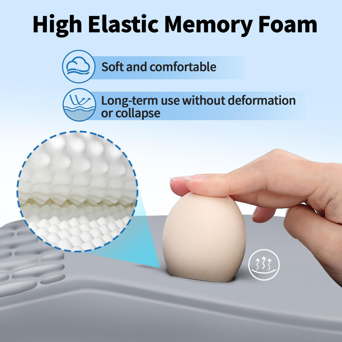 YIWEI Ergonomic Mouse Pad with Wrist Rest for Carpal Tunnel Pain Relief
