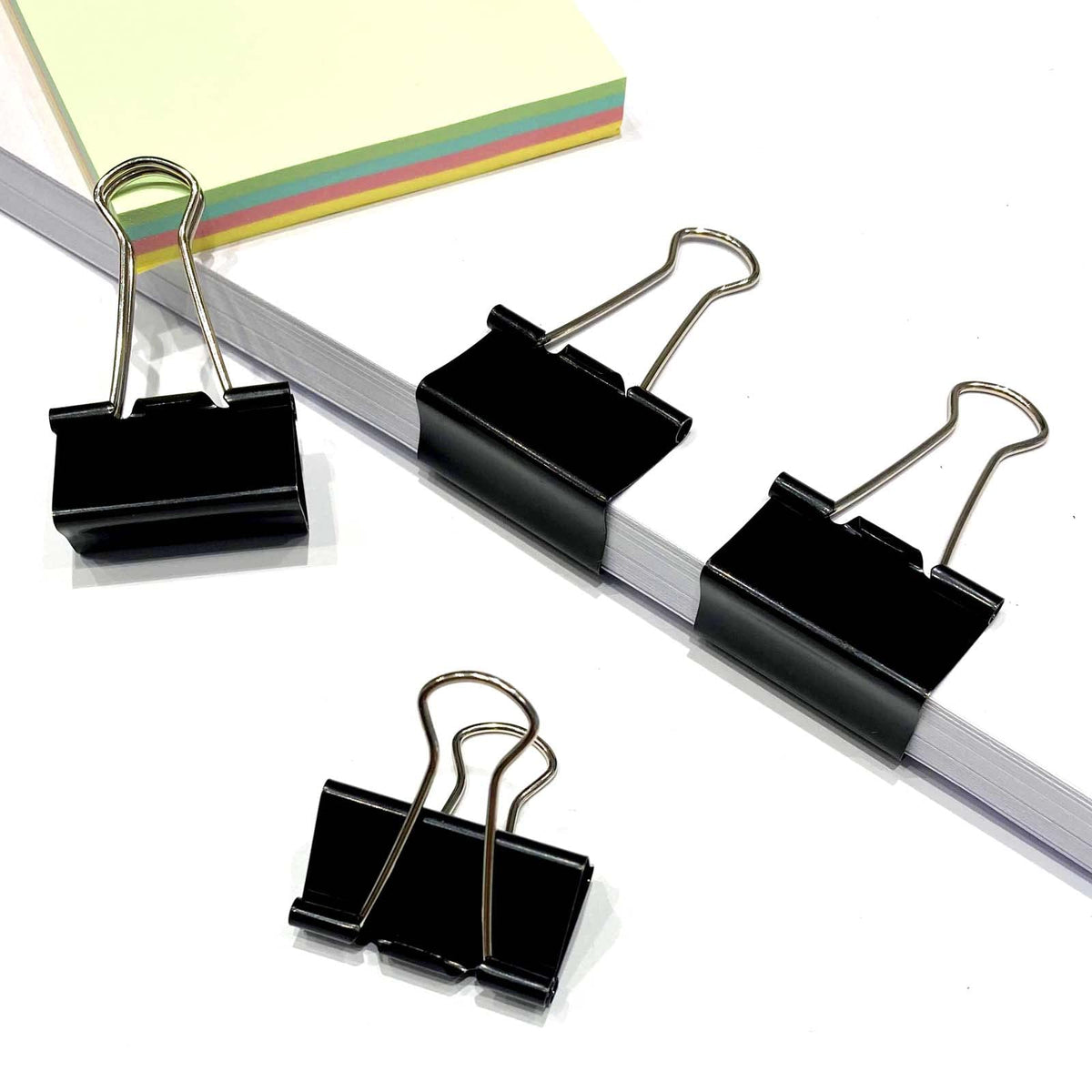 Ykimok 40Pcs Medium Binder Clips, 1.25 inch(32mm), Paper Clamps Medium Size for Office Supplies