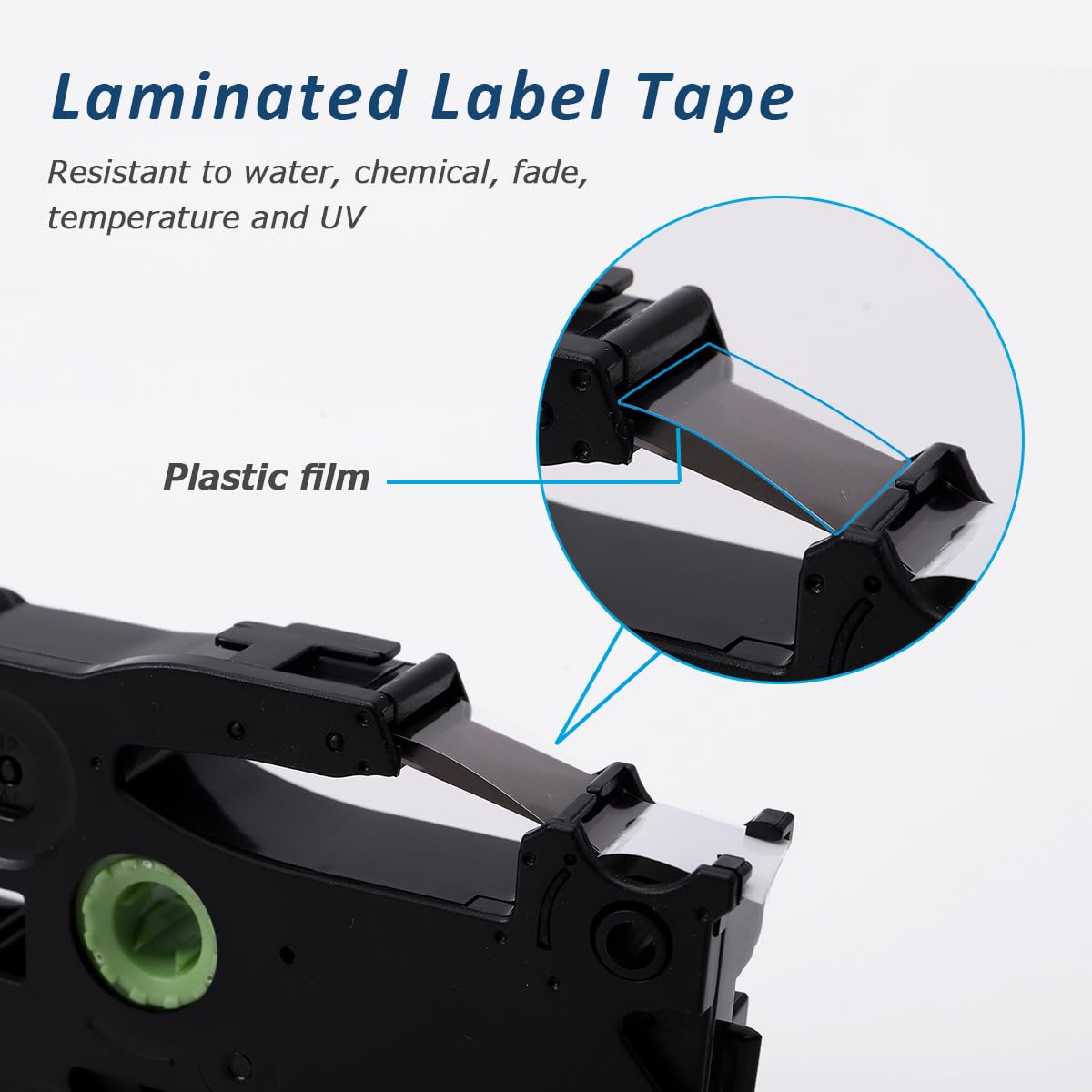 Compatible with Brother P Touch TZe-211 6mm 0.23" Laminated TZ Label Tape