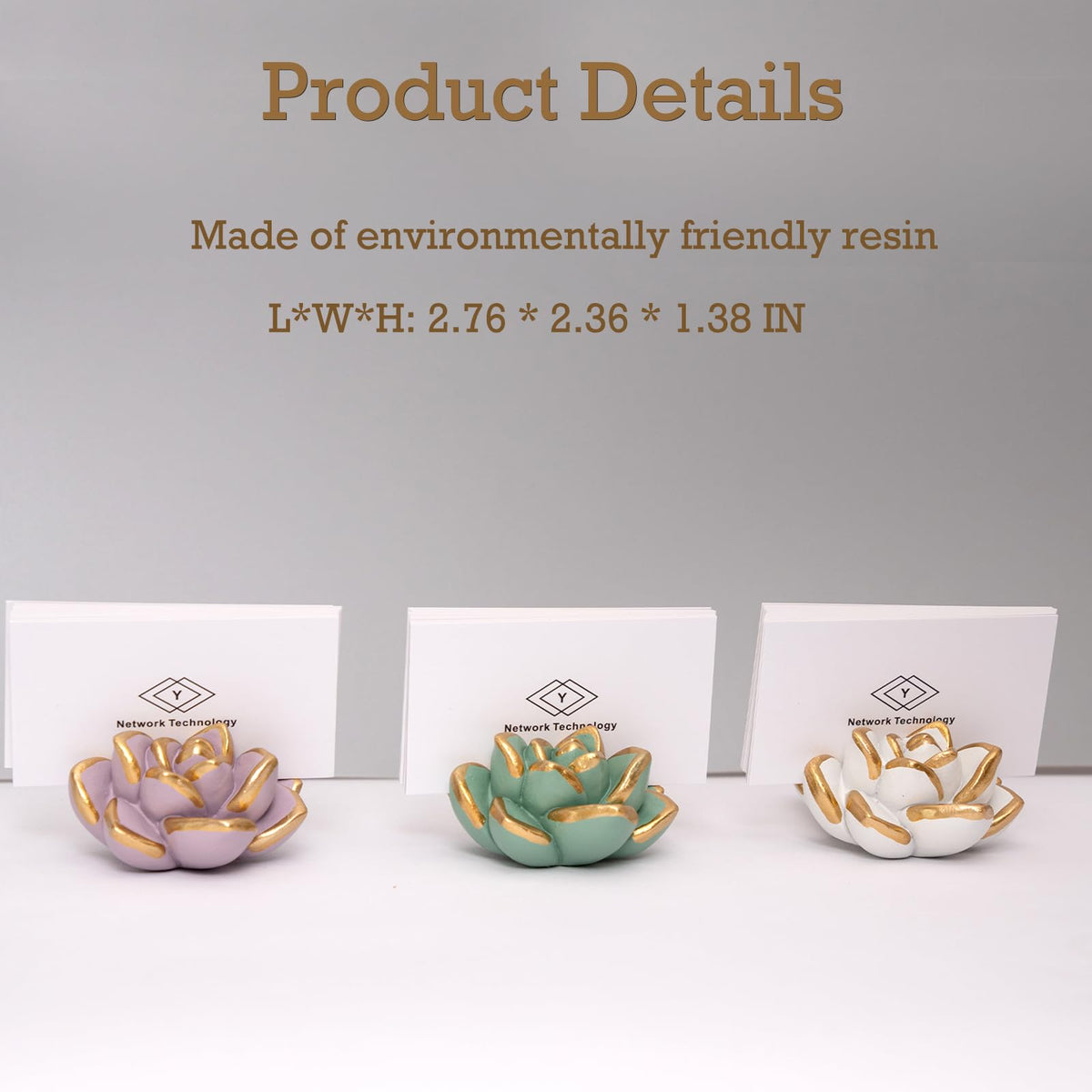 wowhalolo Business Card Holder & Name Display Stand Desk Organizer Vertical