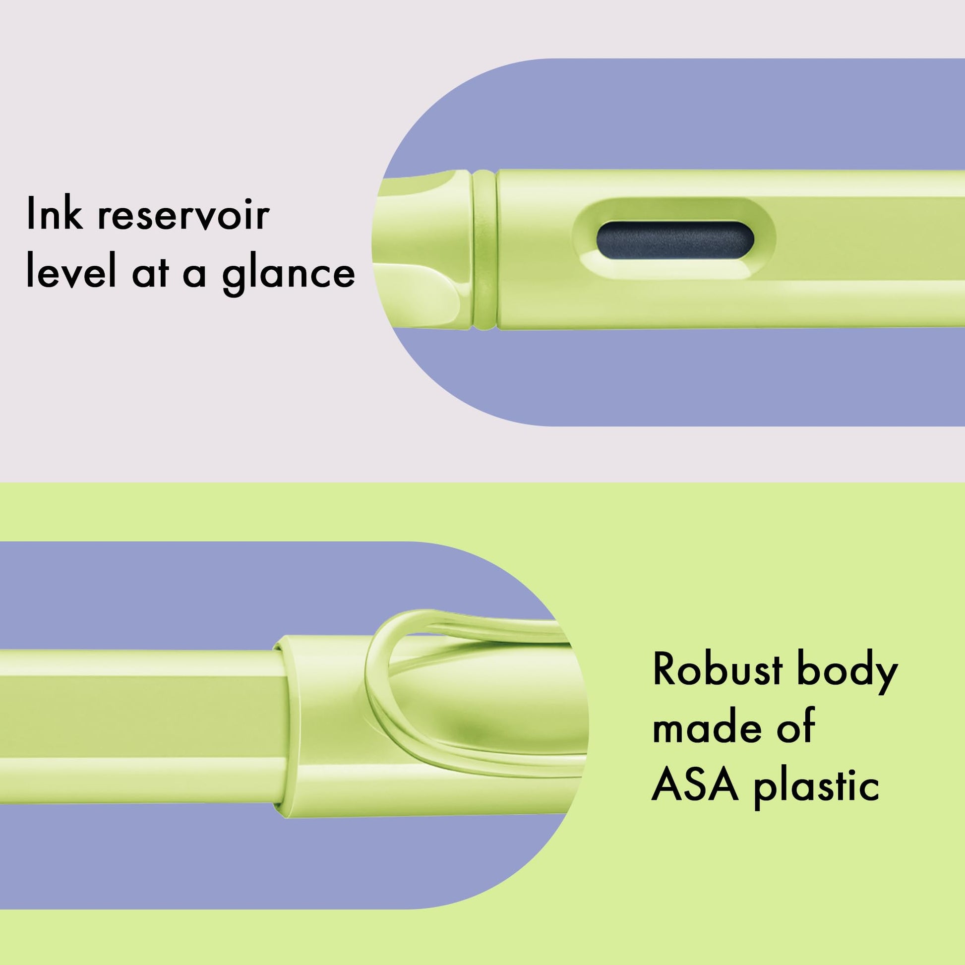 LAMY safari springgreen - Fountain Pen with ergonomic grip & polished Left-Handed steel nib (LH) in