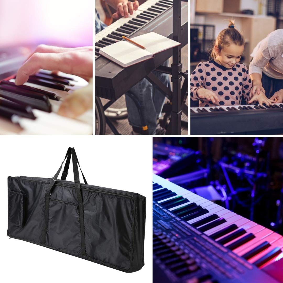 ONCHSH 61 Key Keyboard Gig Bag, Waterproof 39×16×6 Inch
