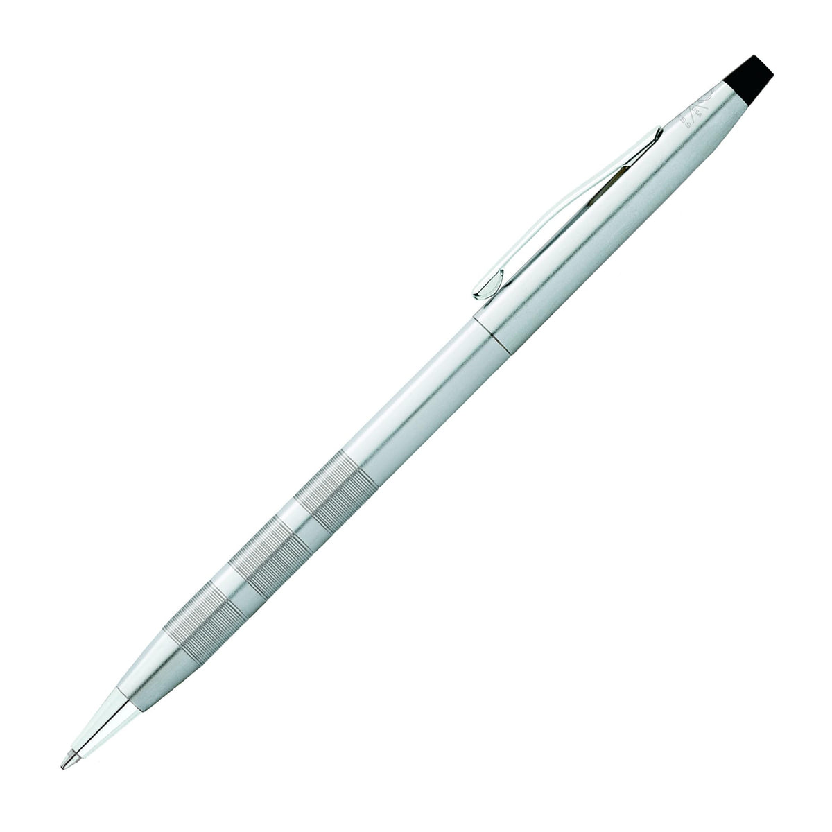 Cross Classic Century Diamond Cut Satin Ballpoint Pen, Black Ink