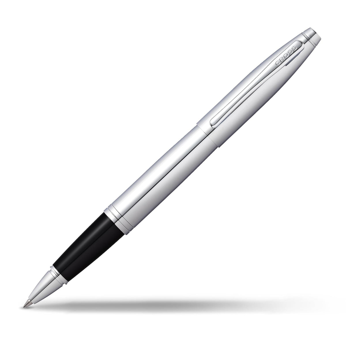 Cross Calais Rollerball Pen, Polished Chrome, Medium Point, Black Ink