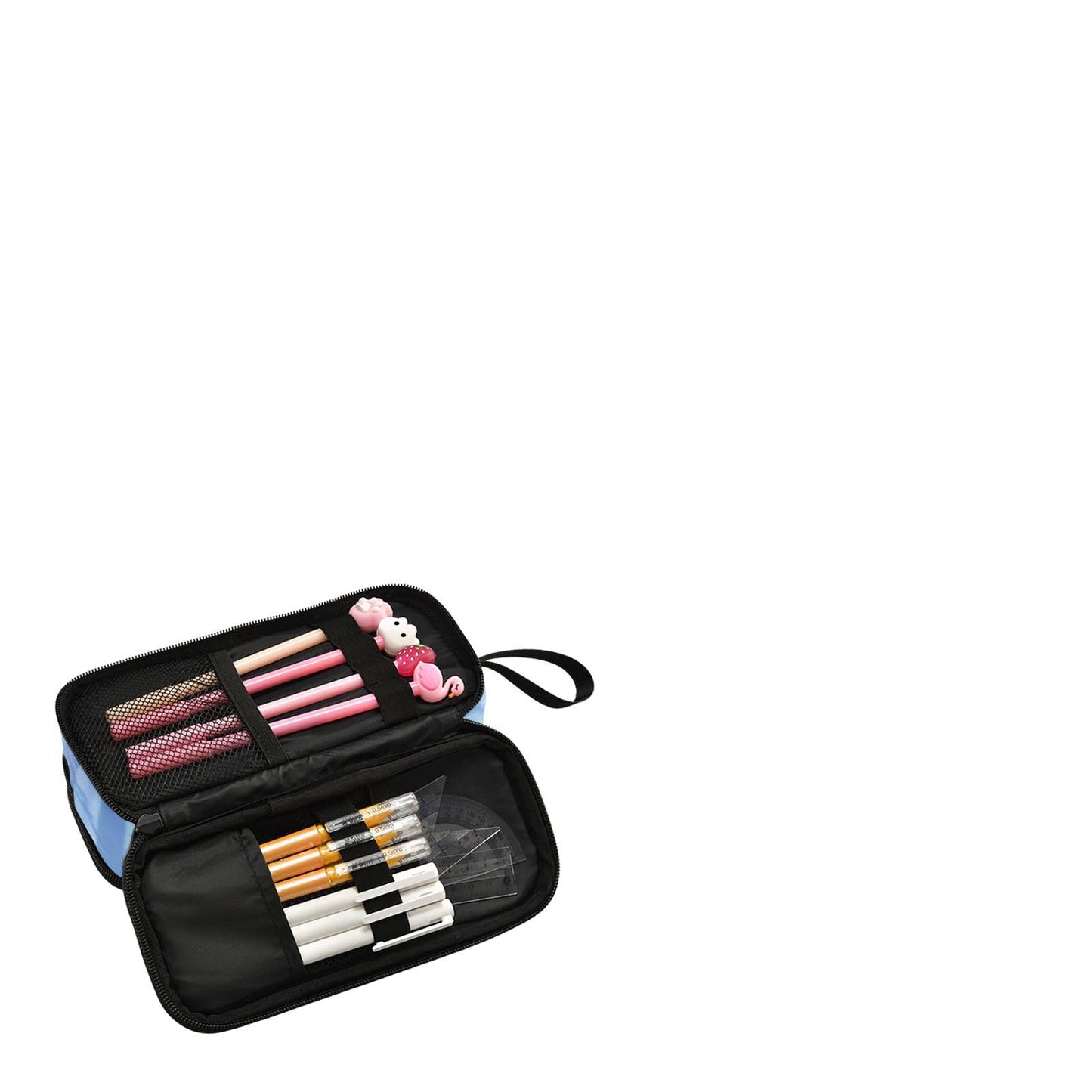 BOENLE Wolf Snowy Pencil Case Box Boys Girls Large Pencil Pouch Zipper Compartments Big Capacity