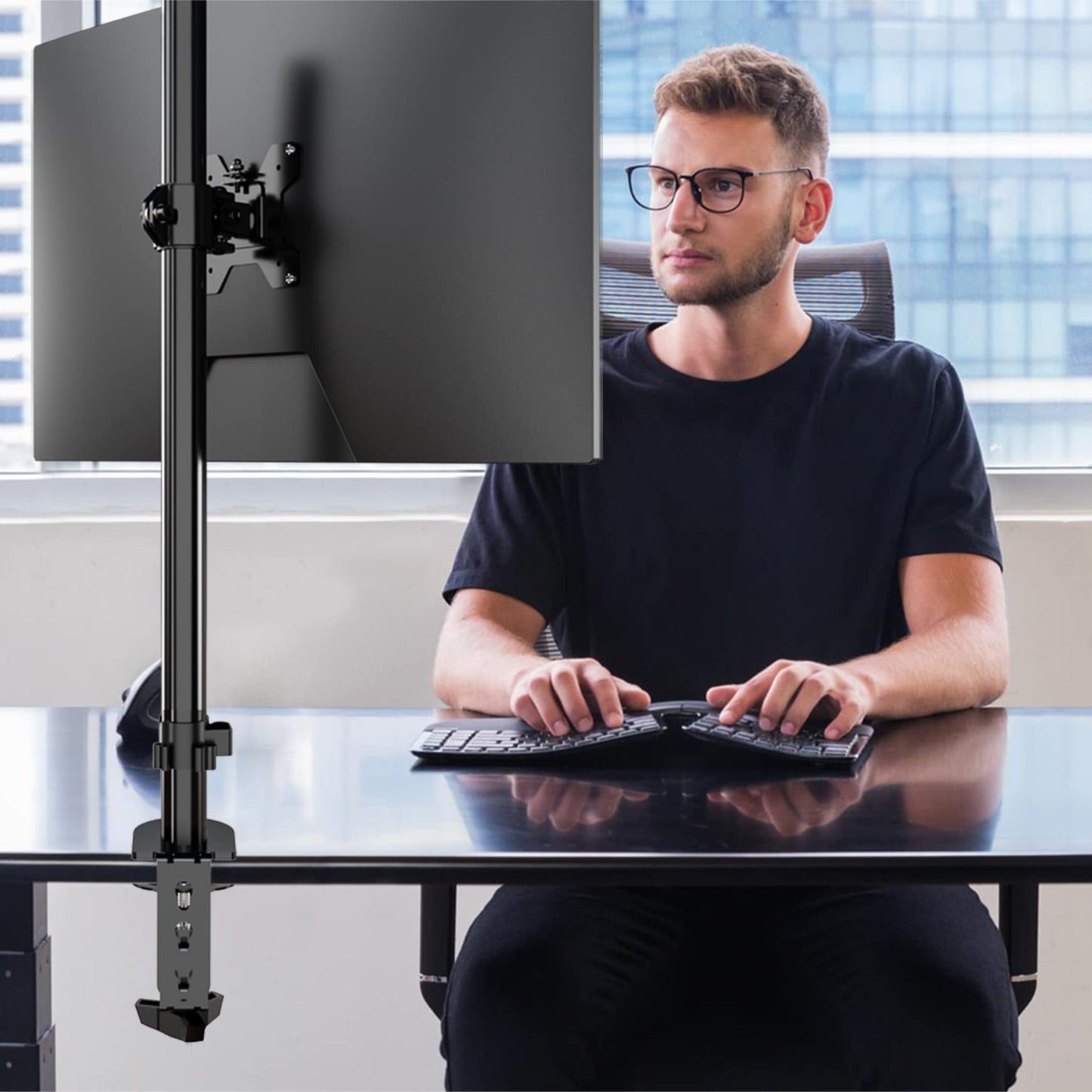 Pholiten Single Extra Tall 31" Monitor Stand