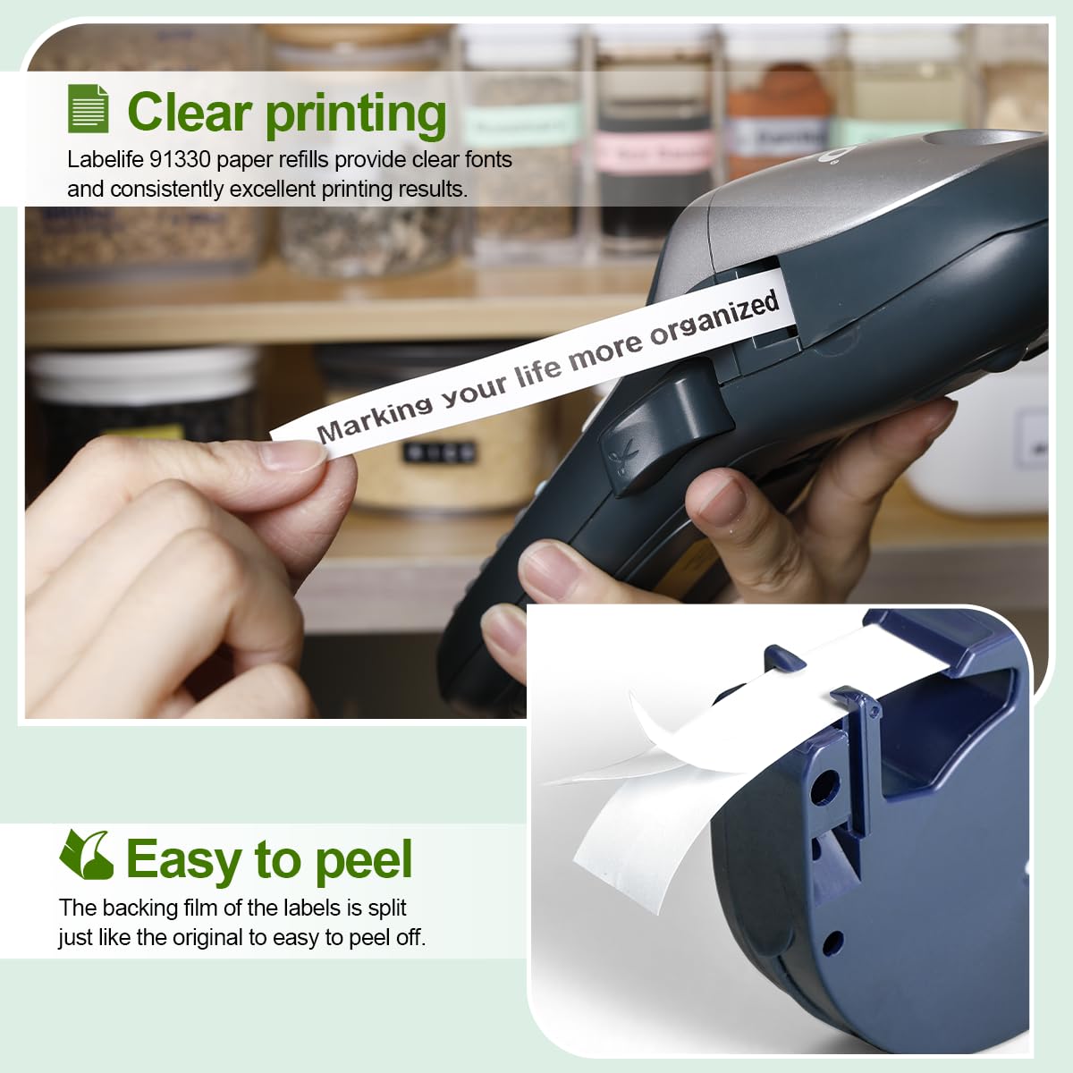 Replace for DYMO Label Maker Refills LetraTag White Paper 91330 10697