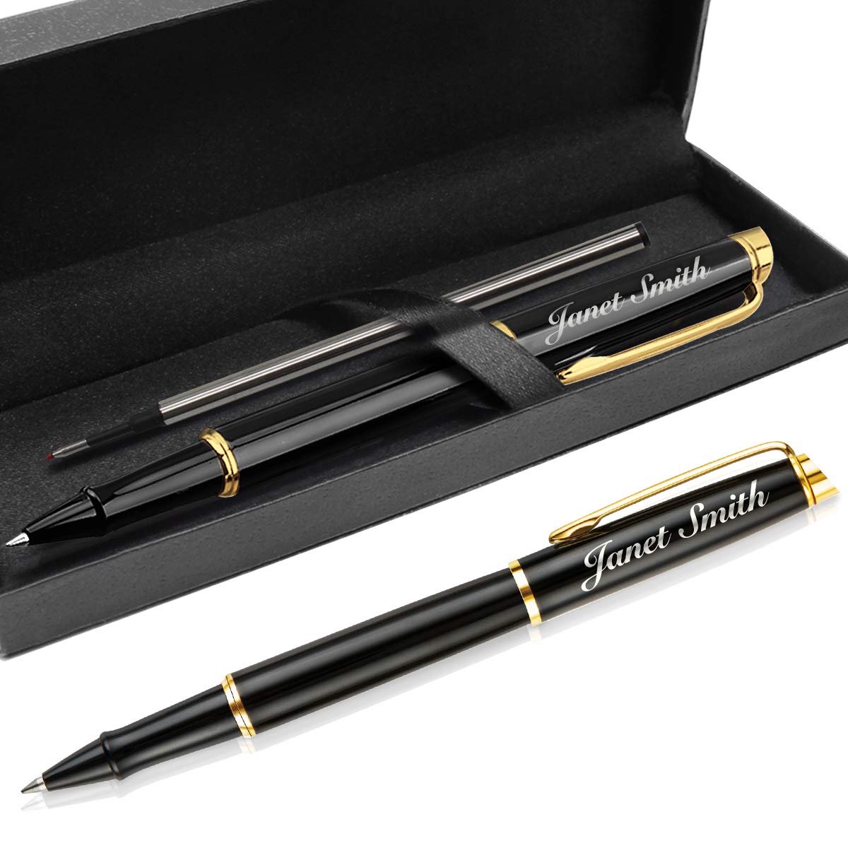 Yananka Personalized Pens Engraved,Custom Ballpoint Pen for Men Woman, Personalized Gift for