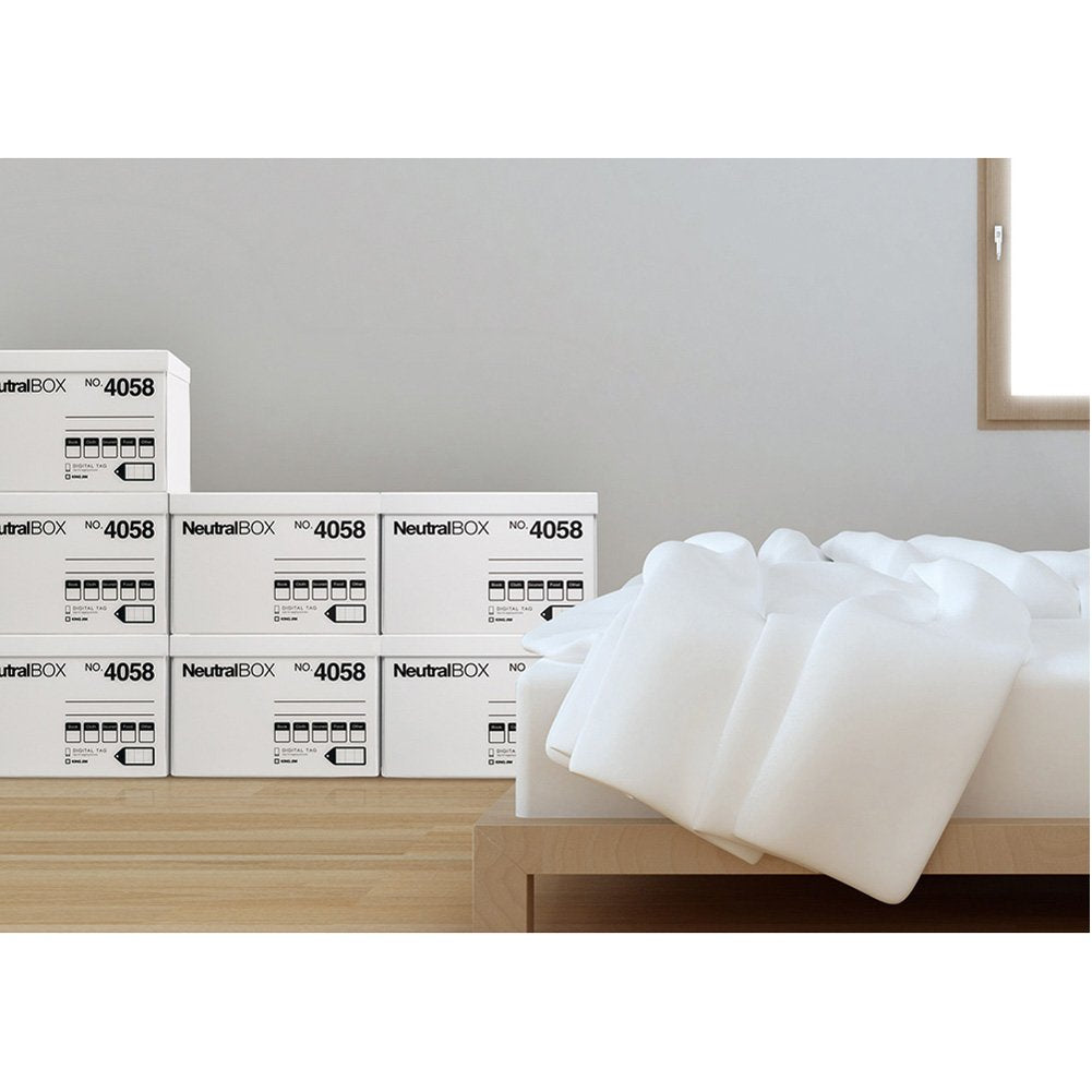 Kingjim Storage Box, Neutral Box, Large, White, 4057 White