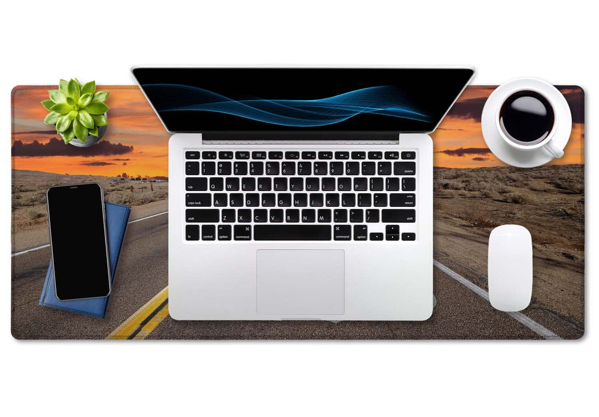 SSOIU Large Mouse Pad, Full Desk XXL Extended Gaming Mouse Pad 35.5" X 15.7", Waterproof Desk Mat