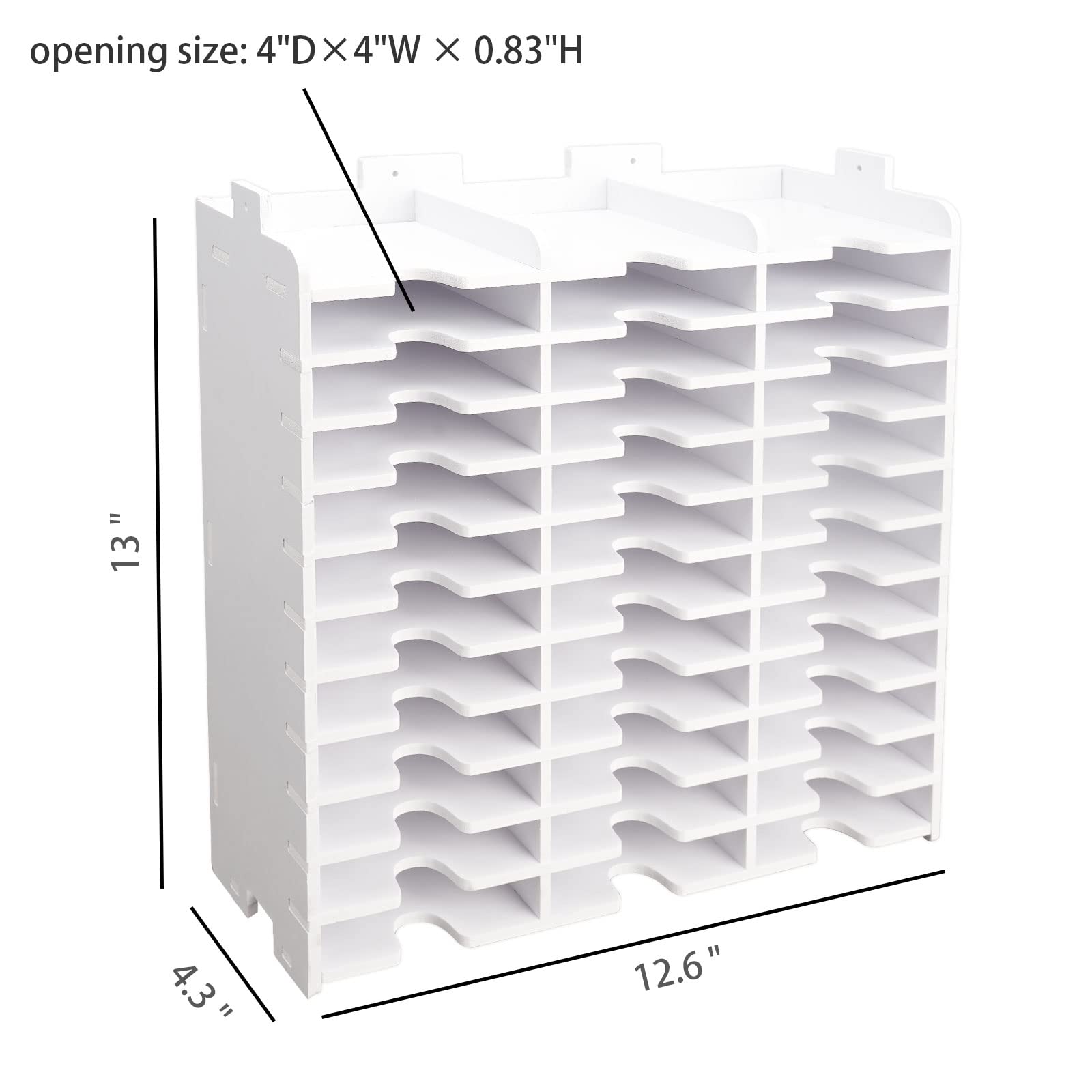 SANFURNEY Ink Pad Storage Holder, 36 Slots Stamp Pad Organizer Rack