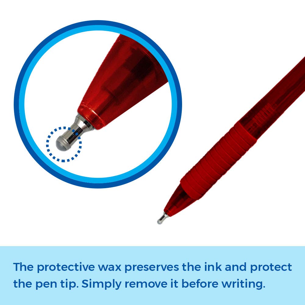 Greeting Pen 12 Translucent Dad Pens with Comfort Grip, Set of 6 Designs 46020- Colorful Father