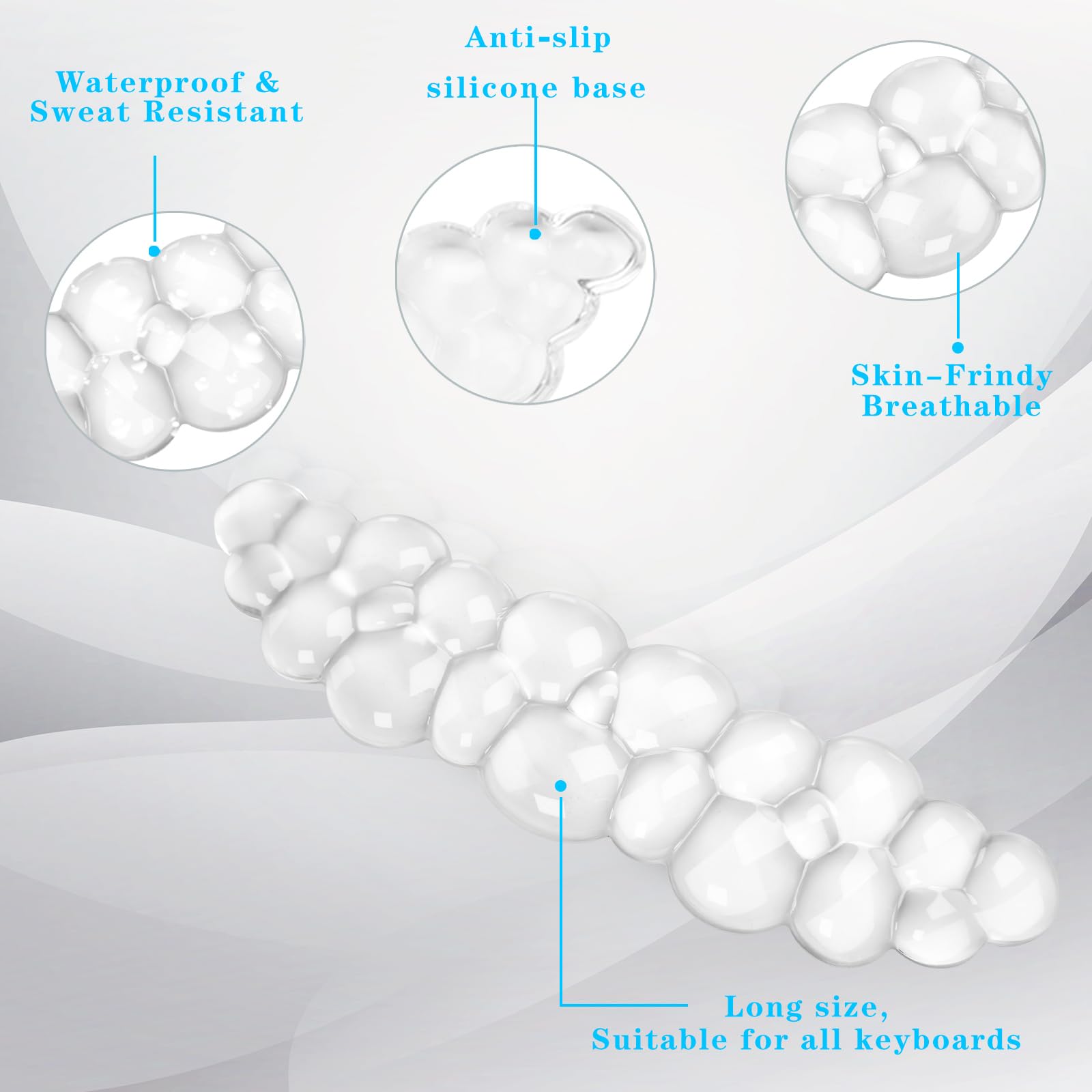 Gel Cloud Keyboard Wrist Rest, Cute Wrist Support and Arm Support Keyboard Rest for Keyboard Typing