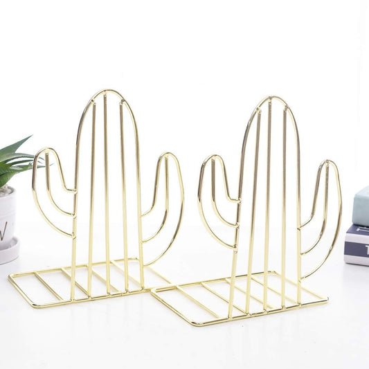 SIPLIV Creative Minimalist Style Bookends Metal Adjustable Books Holder Stand Book Rack Desk