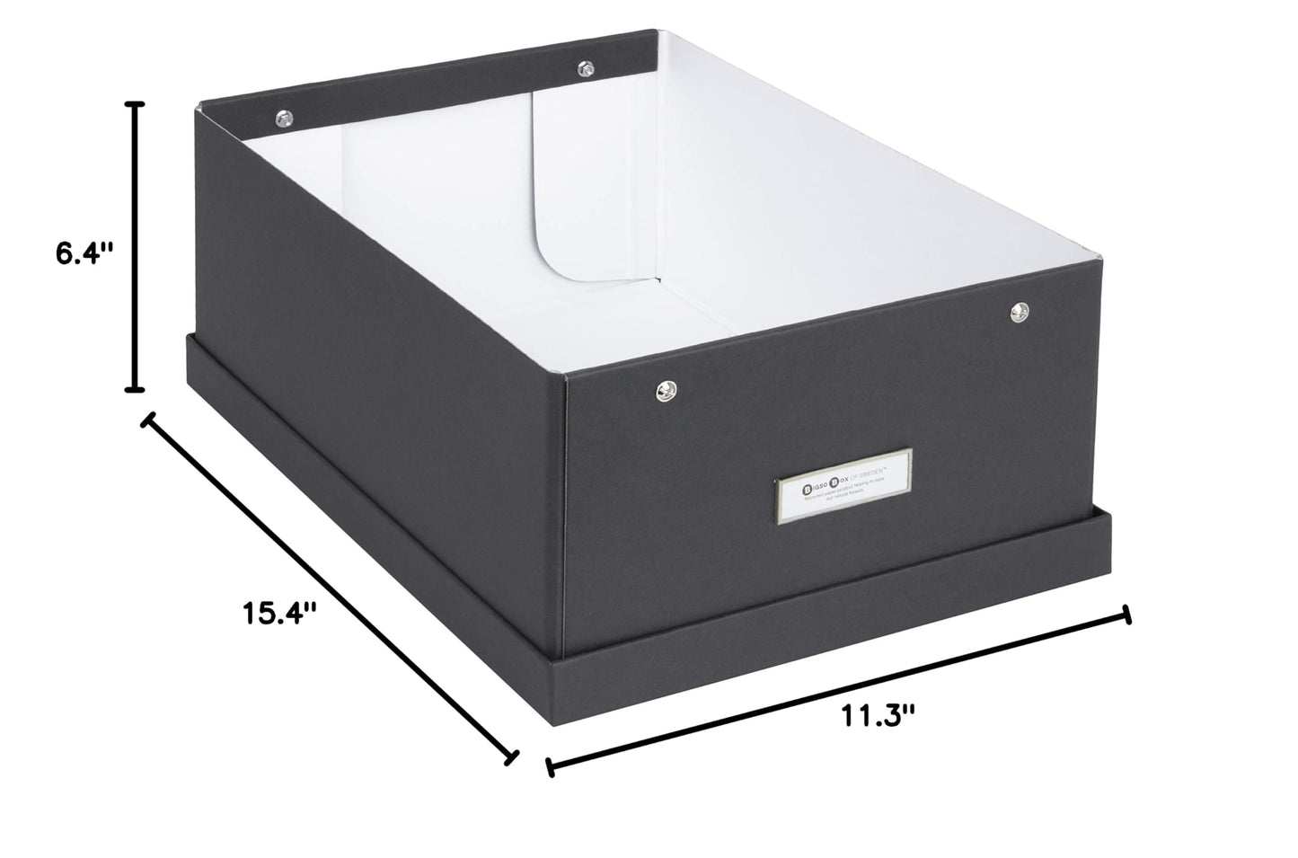 Bigso Box of Sweden Katia Collapsible Storage Box with Labelframe for Easy Identification - Simple