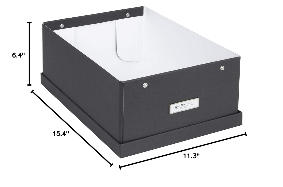 Bigso Box of Sweden Katia Collapsible Storage Box with Labelframe for Easy Identification - Simple